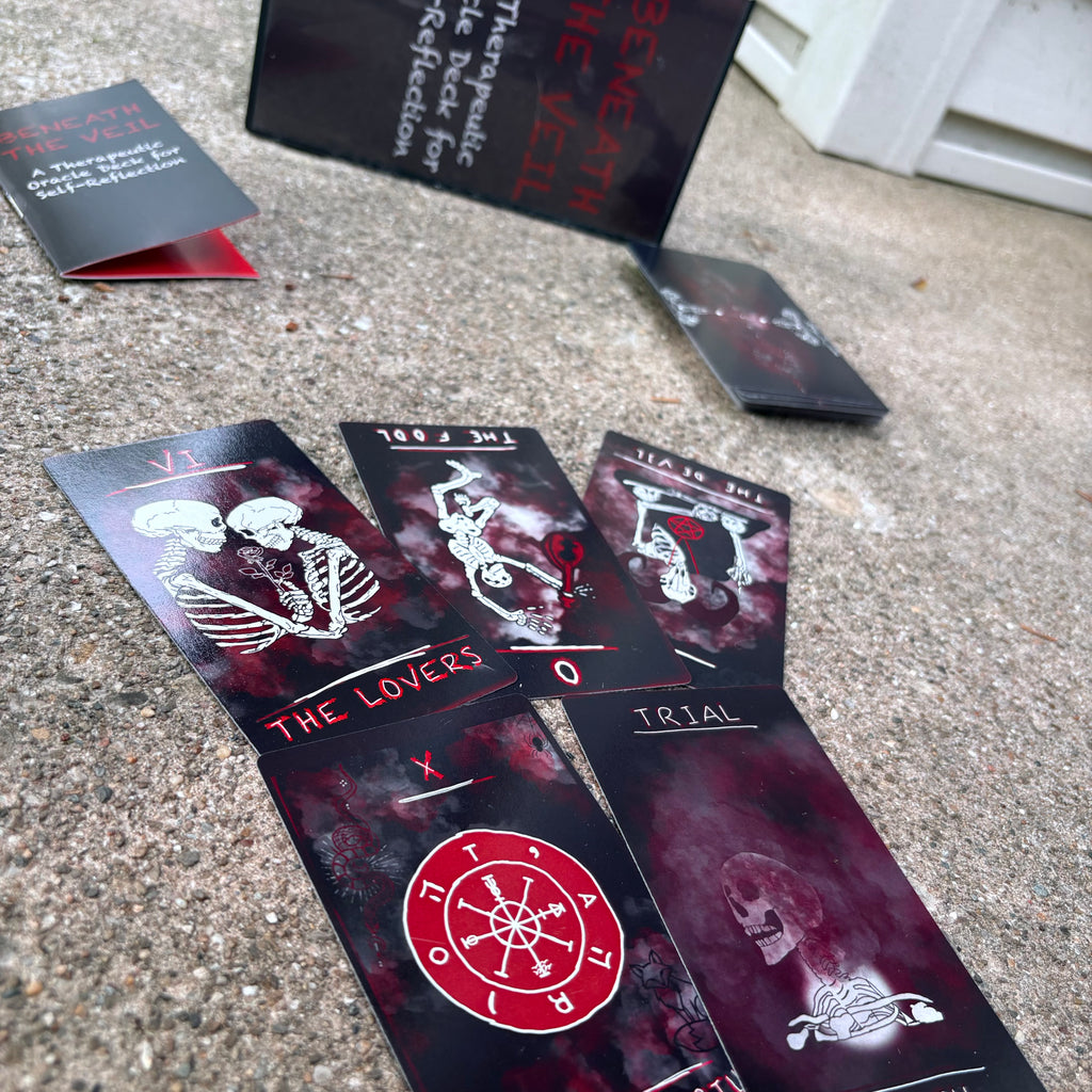 Beneath the Veil — A Therapeutic Oracle Deck for Self-Reflection